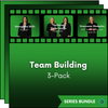 GettaMeeting's Team Building series bundle includes three presentation meeting modules: Optimize Performance, Overcome Obstacles and Strengthen Skills. All featuring expert facilitators Trinda East and/or Brenda Rountree, who are pictured at the top of the green graphic.