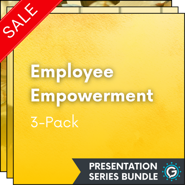GettaMeeting's Employee Empowerment series bundle includes three presentation meeting modules: Build Relationships, Get Organized and Power of Positive Influence.